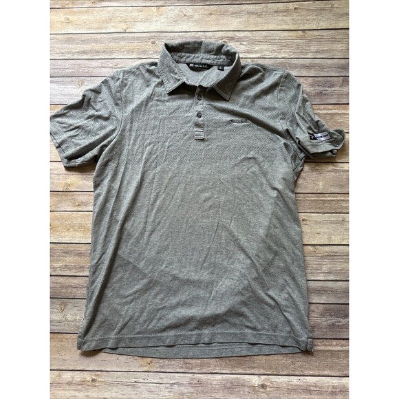 Travis Mathew Golf Polo Shirt Mens Size Large Gray Callaway Masters - Picture 1 of 9
